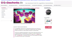 Desktop Screenshot of gigageschenke.de